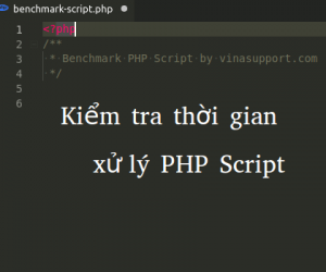 Cách kiểm tra thời gian xử lý Benchmark của PHP Script - VinaScript