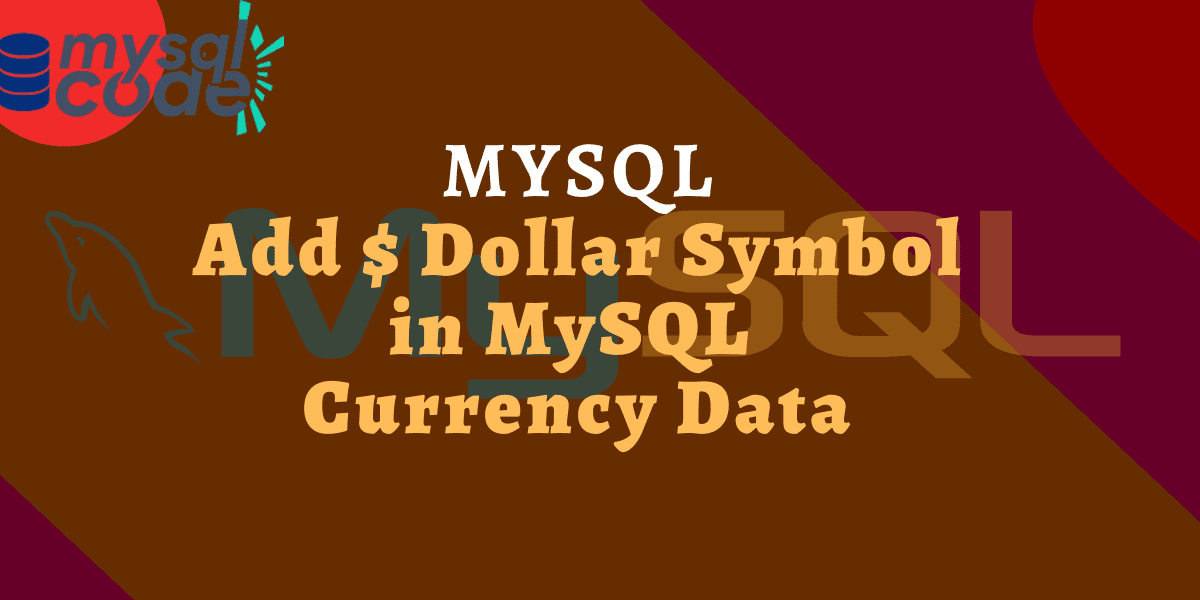 MySQL Cơ sở dữ liệu tiền tệ của tất cả các quốc gia