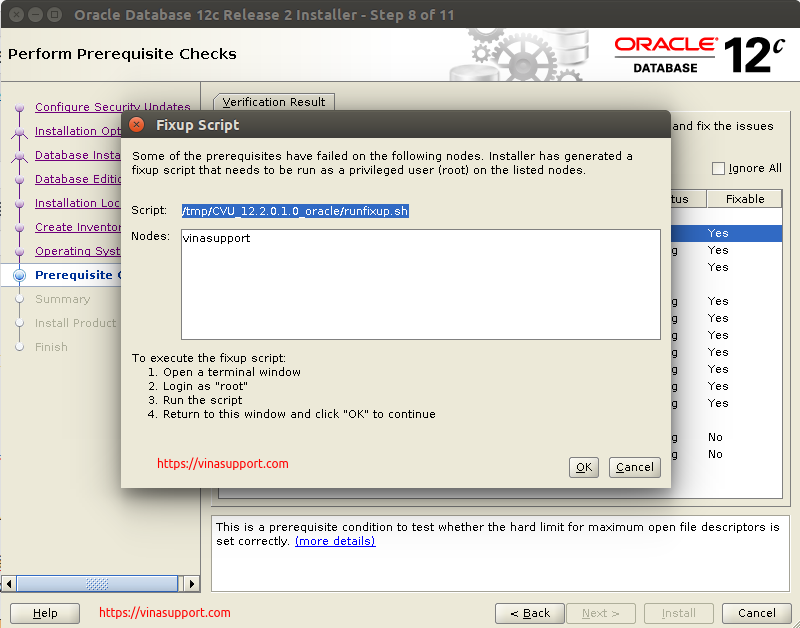 Huong dan cai dat Oracle Database 12c Tren CentOS 7.x - Buoc 10