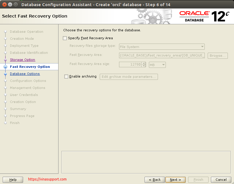 Huong dan cai dat Oracle Database 12c Tren CentOS 7.x - Buoc 29