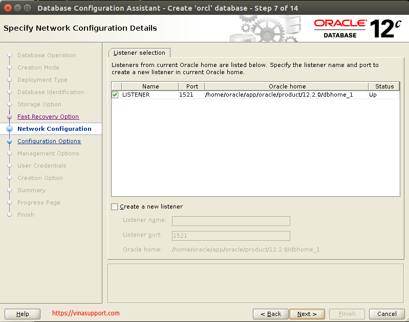 Huong dan cai dat Oracle Database 12c Tren CentOS 7.x - Buoc 30