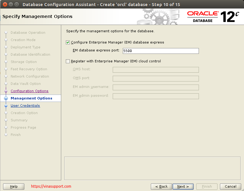 Huong dan cai dat Oracle Database 12c Tren CentOS 7.x - Buoc 33