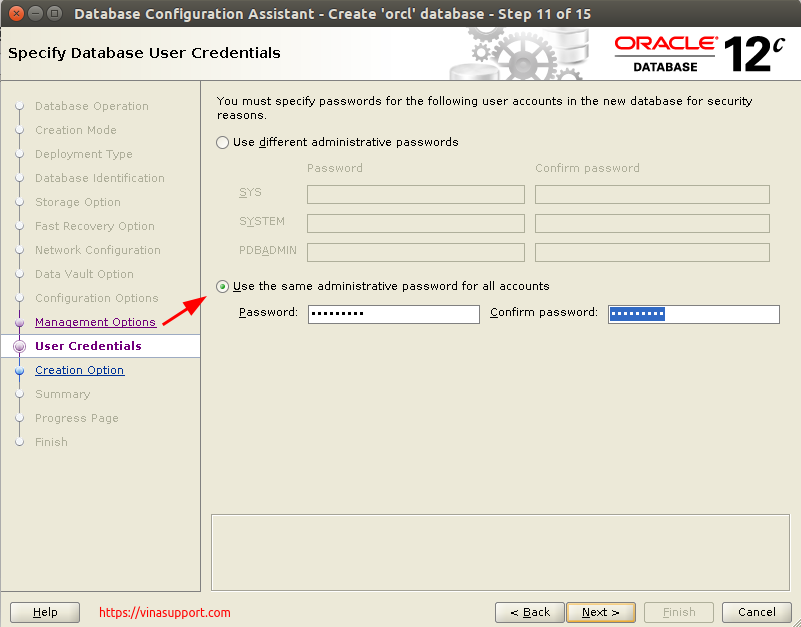 Huong dan cai dat Oracle Database 12c Tren CentOS 7.x - Buoc 34