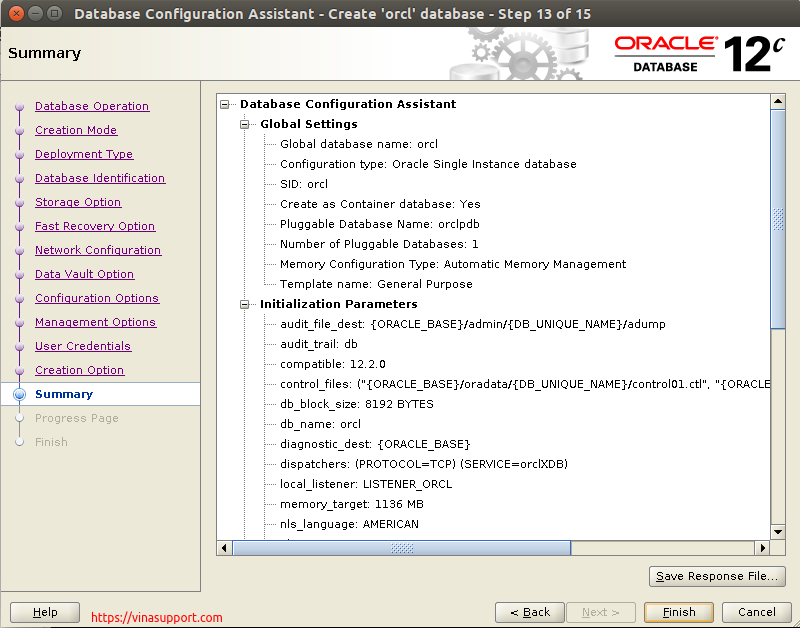 Huong dan cai dat Oracle Database 12c Tren CentOS 7.x - Buoc 36