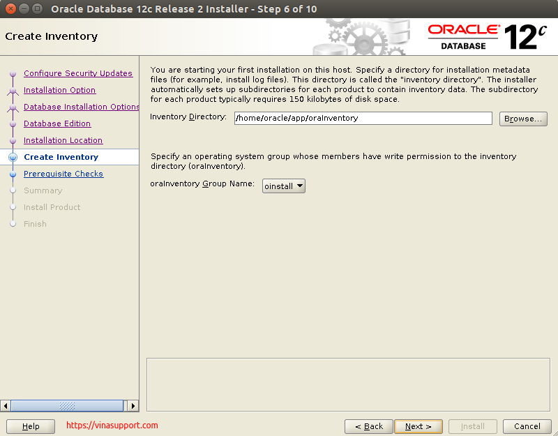 Huong dan cai dat Oracle Database 12c Tren CentOS 7.x - Buoc 7