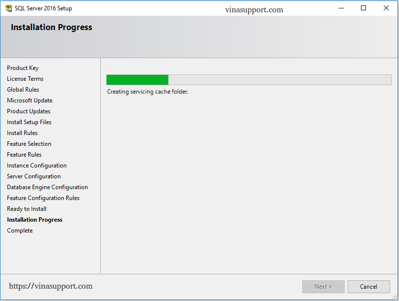 Cai dat SQL Server 2016 Step 11