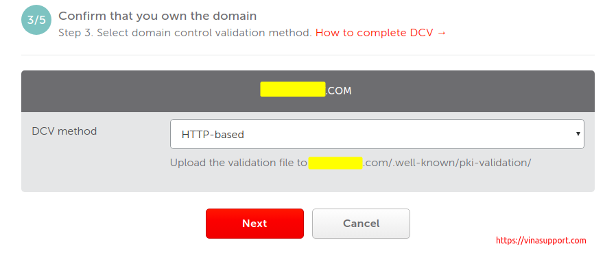 Dang ky va kich hoat PositiveSSL o Namecheap Step 4