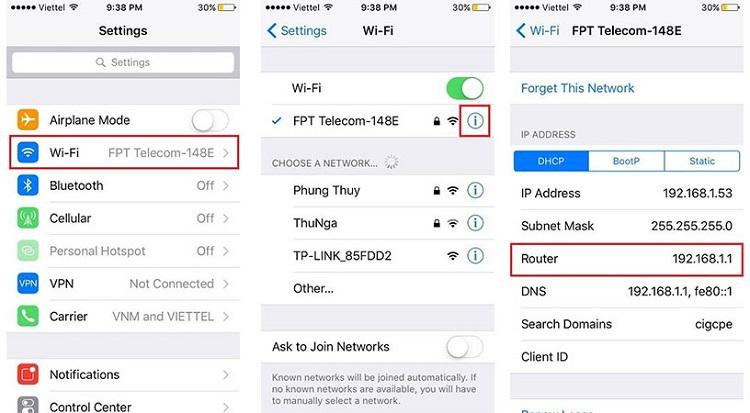 Kiểm tra Default Gateway đơn giản trên thiết bị IOS